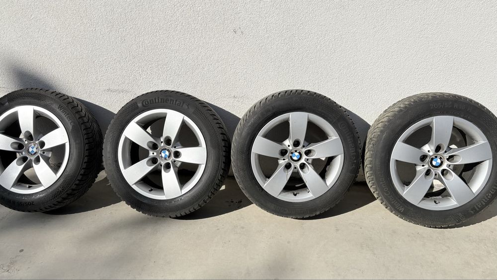 Roti BMW E90 Seria 3 Styling 242 R16 205/55/R16,cu Anvelope Iarna Continenental WinterContact impecabile