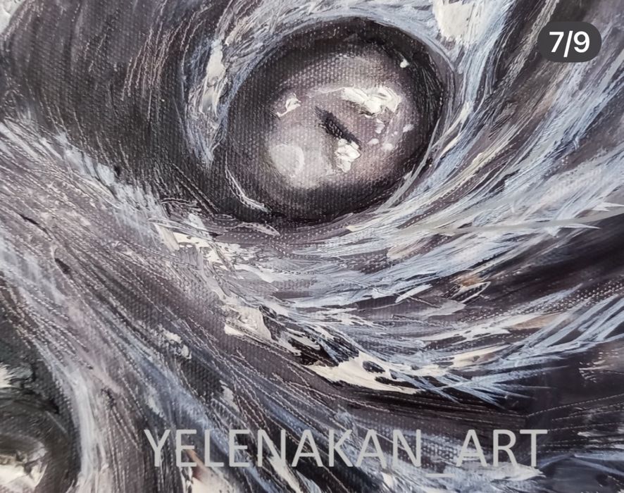 Картина ручной работы «Дымка» 40*50