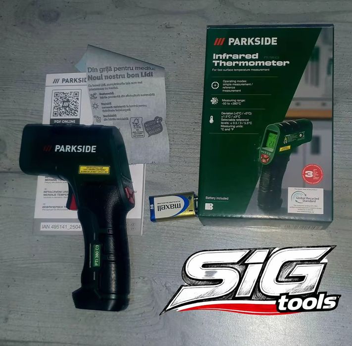 Termometru Digital cu Laser Parkside