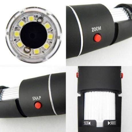Microscop video digital 500X USB 2MB 8 leduri x500