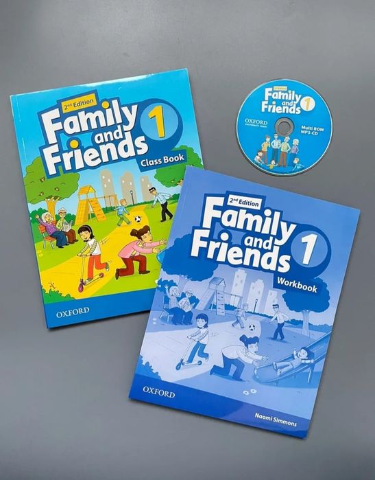 Доставка. Family and Friends 0-6 level class book + workbook + диск