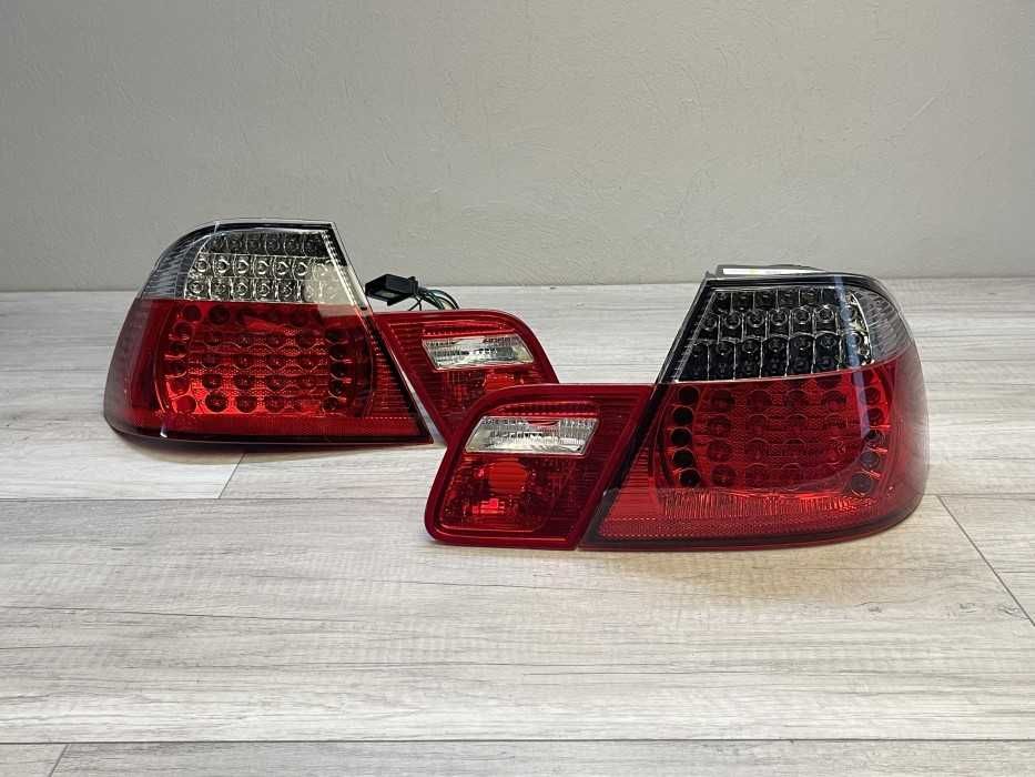 Stopuri triple BMW E46 coupe NFL LED rosu clar NOU
