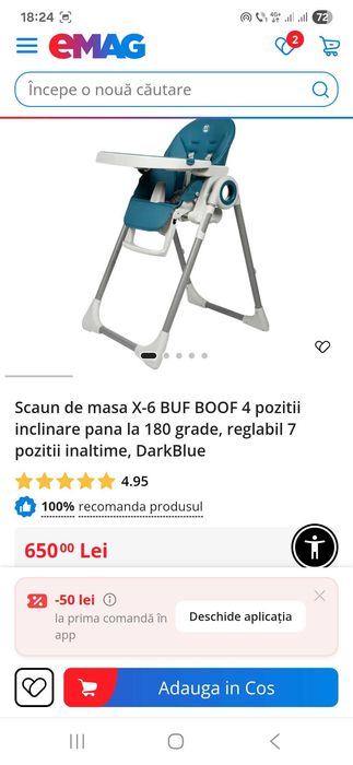 Scaun de masa boof boof