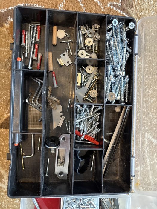 Set 4 cutii depozitare cu accesorii