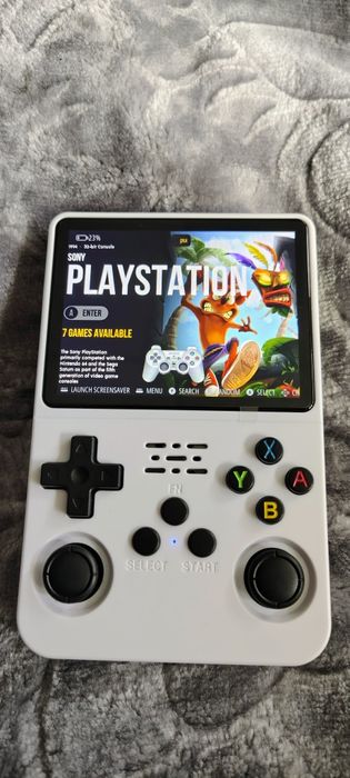 Iluminat cu ips R36s k Game boy
