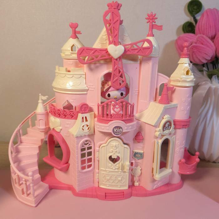 Розовый кукольный домик замок  / Игрушка подарок