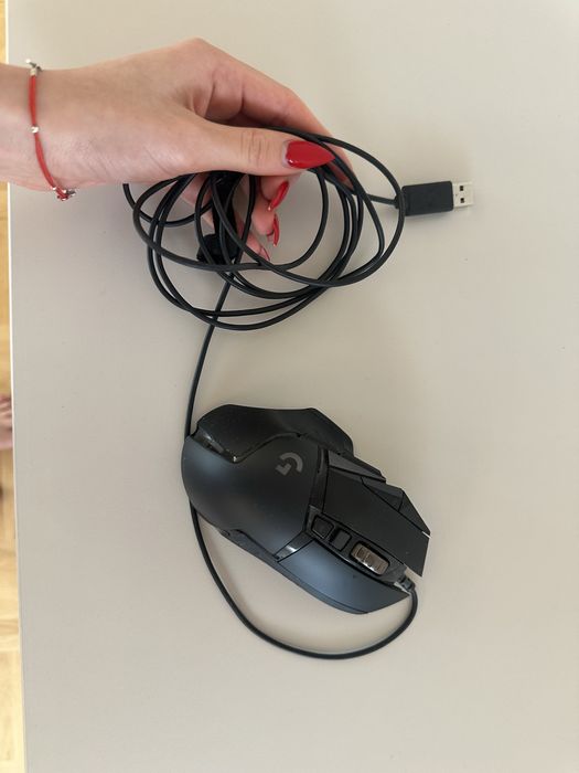 Мишка Logitech G502 Hero, оптична (16 000dpi), USB, черна, геймърска, RGB