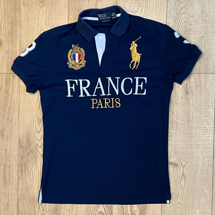 Tricou Polo Ralph Lauren France Paris - Mărimea M (Custom Fit)