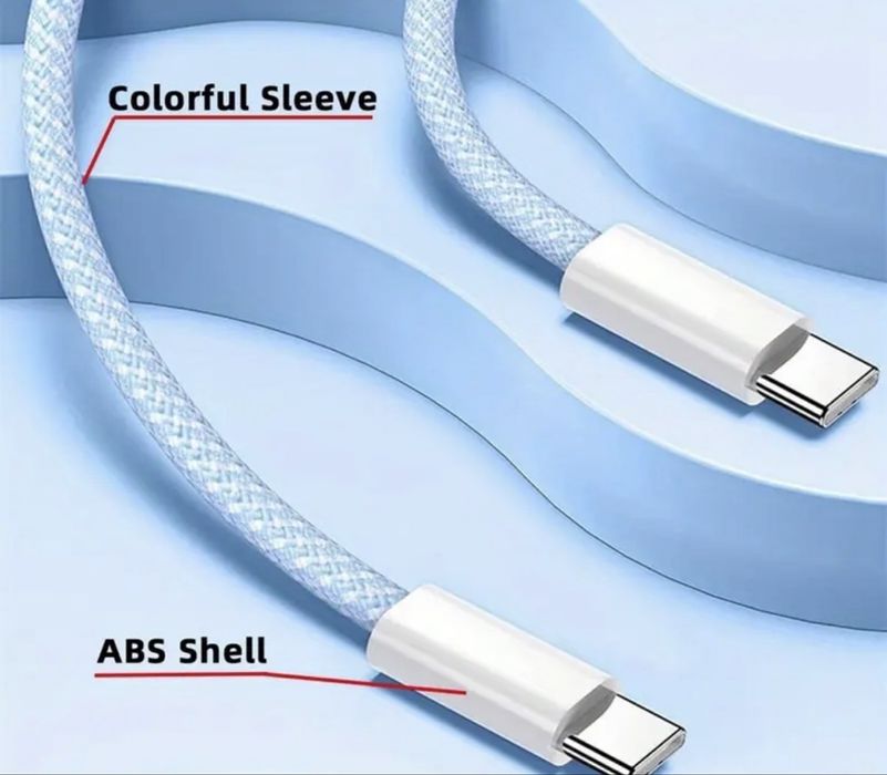 Cablu USB C Fast Charge 60W - 1m, compatibil iPhone/ Samsung