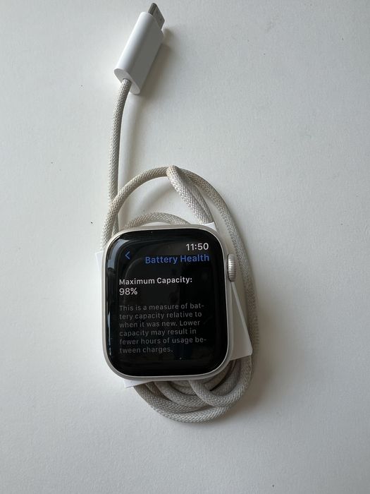 Apple Watch Series 9, argintiu, 41 mm