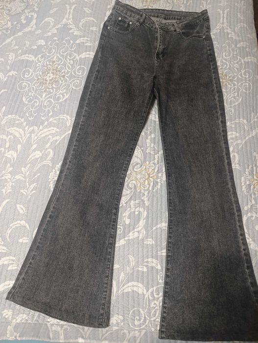 Джинсы клёш высокая посадка