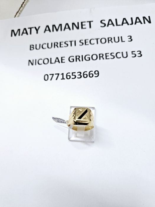 Vand inel barbatesc din aur 14 k 5.25 g cod 921