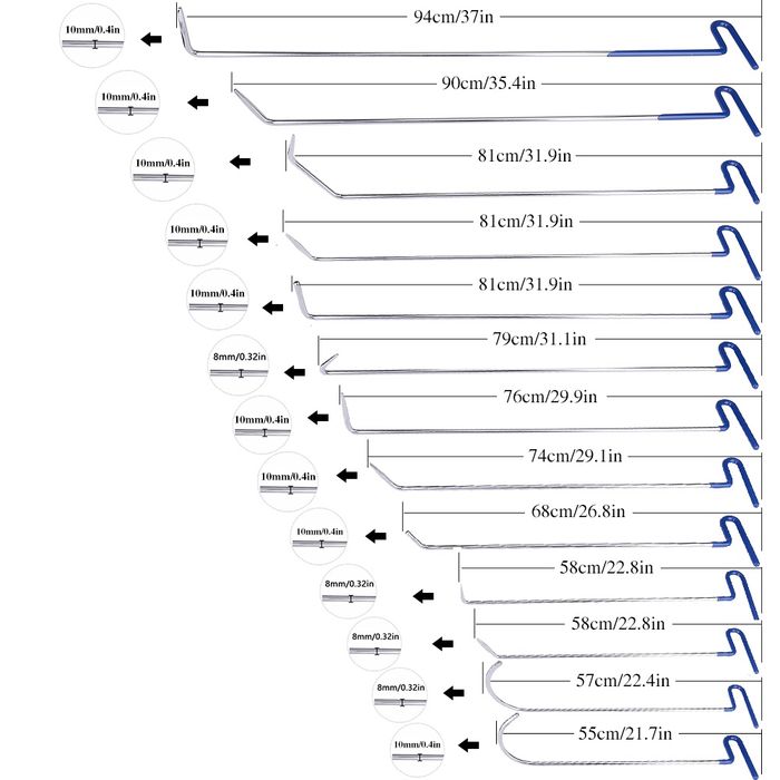 PDR Набор для удаления вмятина