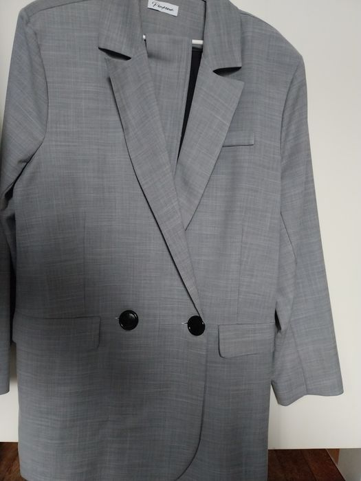 Сако/рокля в сив цвят