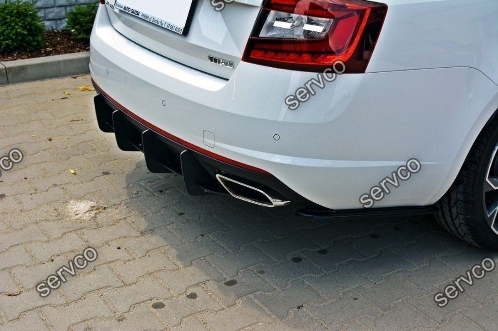 Difuzor bara spate Skoda Octavia MK3 RS 2013- v1 Maxton Design