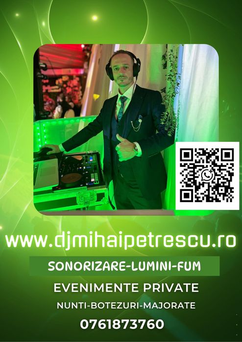 Dj Evenimente Ploiești Nunta Majorat Cununie Botez Petreceri Private