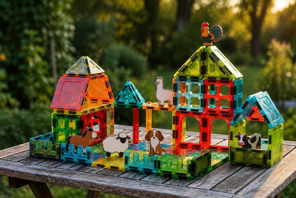 НОВО! Магнитен Конструктор Ферма  63 части за 20.60€ / 0895039345