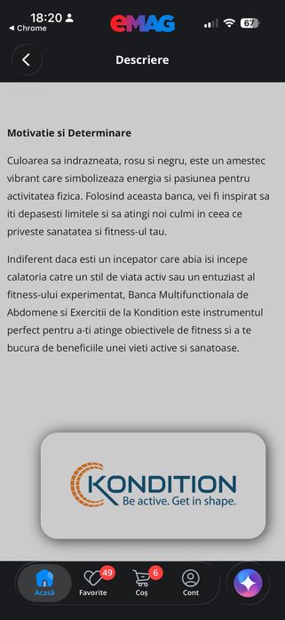 Banca multifunctionala de abdomene si exercitii