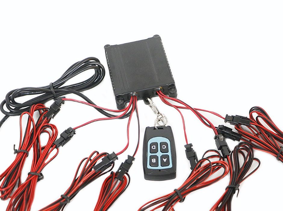 Stroboscoape auto galbene cu telecomanda fara fir wireless