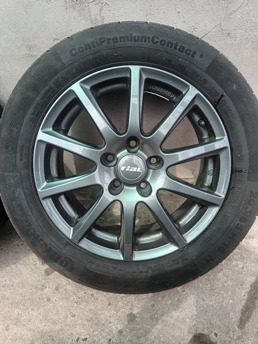 Jante Rial cu Anvelope vara Continental 205/55 R16 91H