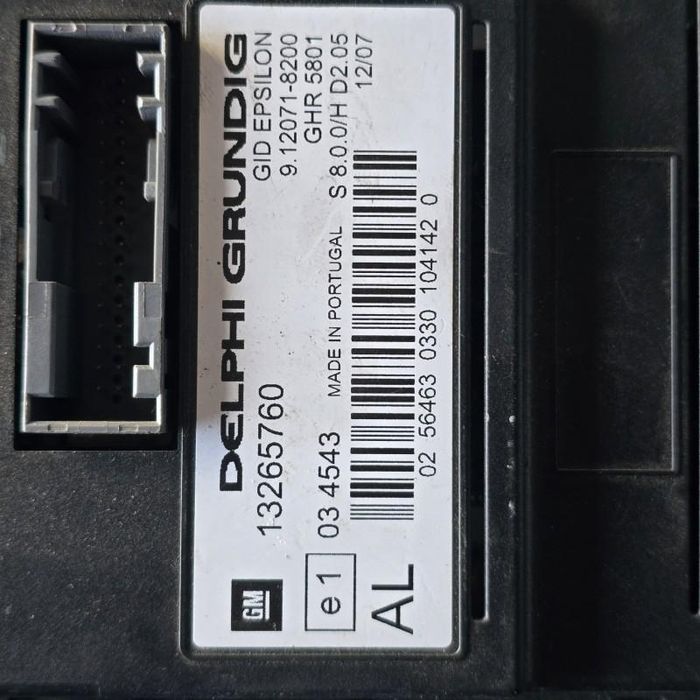 Display afisaj bord Opel Vectra C facelift