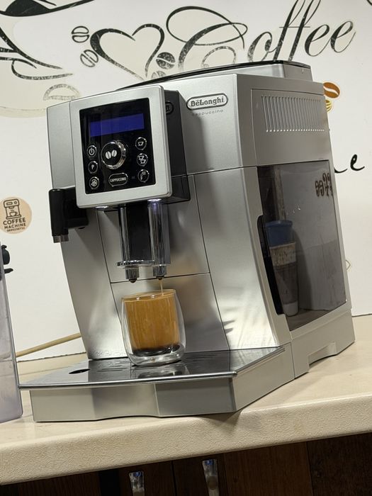 Кафемашина кафе автомат delonghi magnifica S cappuccino с гаранция