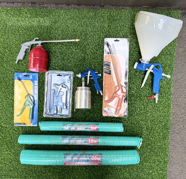 Пистолеты и шланги для компрессора: 8, 12 и 20 метров