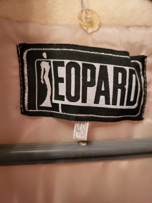 Макси Бяло Шампанско палто яке връхна дреха с пухена яка