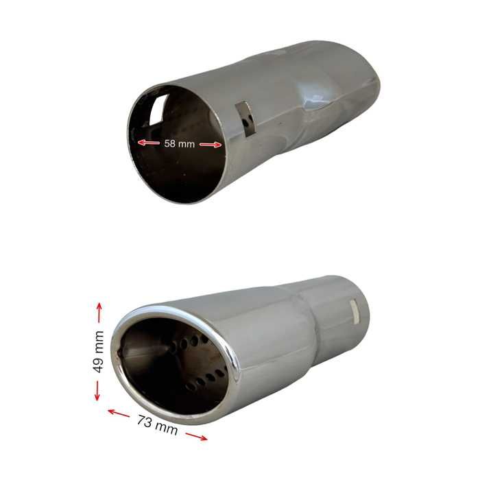 Накрайник за Ауспух НТ 602 входа-58мм изхода-73/49мм