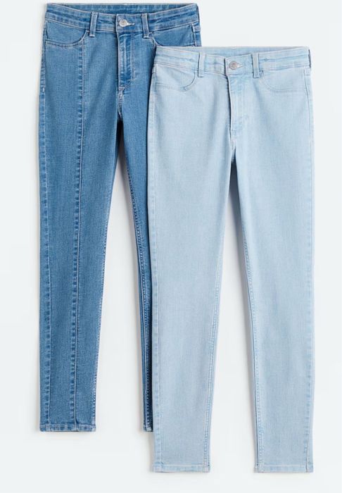 2 perechi de blugi Skinny Fit H&M, 12-13 ani/158cm