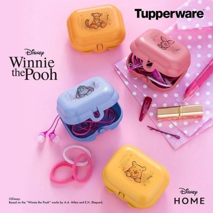 Set 4 scoici/ portmerinde Tupperware Disney Winnie The Pooh&Friends