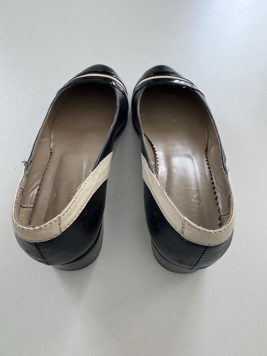 Pantofi piele cu toc mic