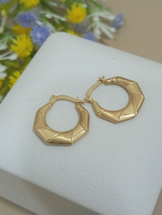 Золотые серьги 585 пробы золота