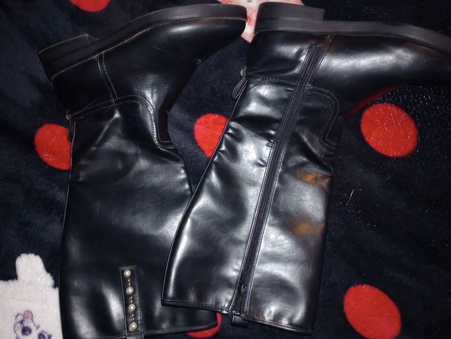 Cizme Zara, din piele