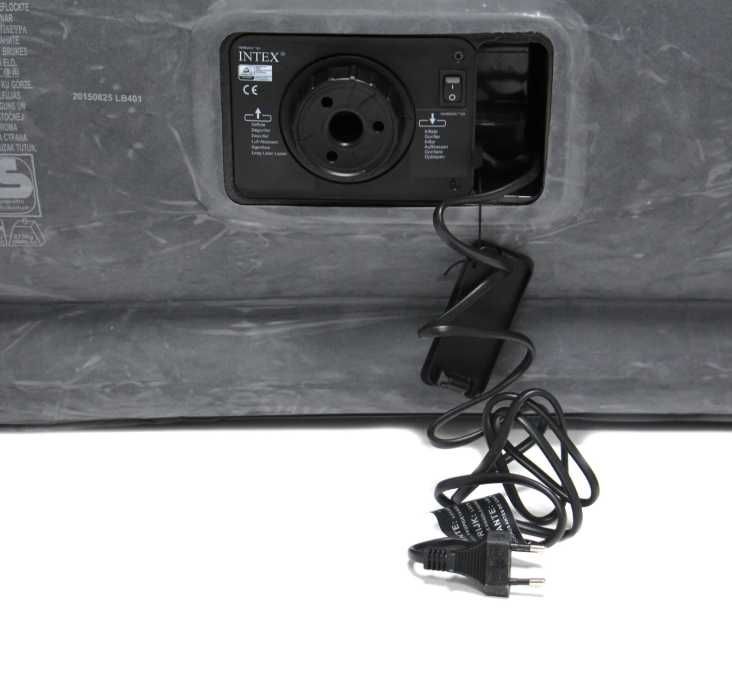 Saltea Pat Gonflabil Intex 2 Persoane Cort Oaspeti Dormit 203x152x46cm