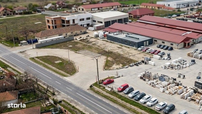 Teren intravilan/Spatiu comercial-industrial cu fundatie – Les DN79
