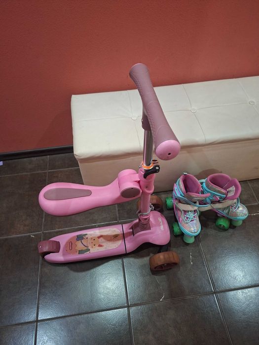 Комплект ,тротинетка и ролкови кънки(30-33 н)