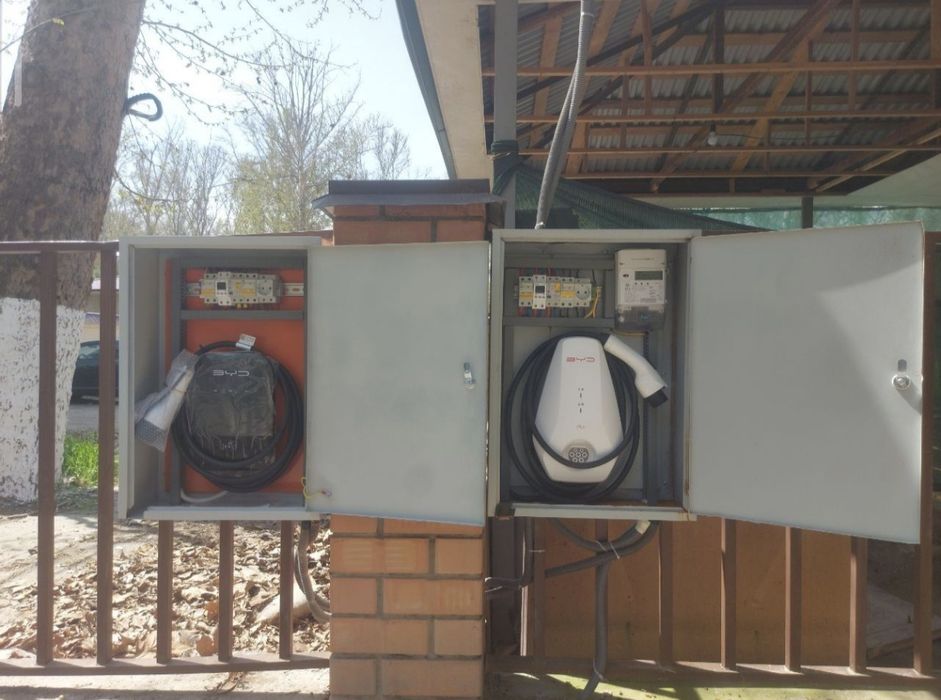 Установка зарядного устройства для электромобиля
220-380 V ishlimiza
L