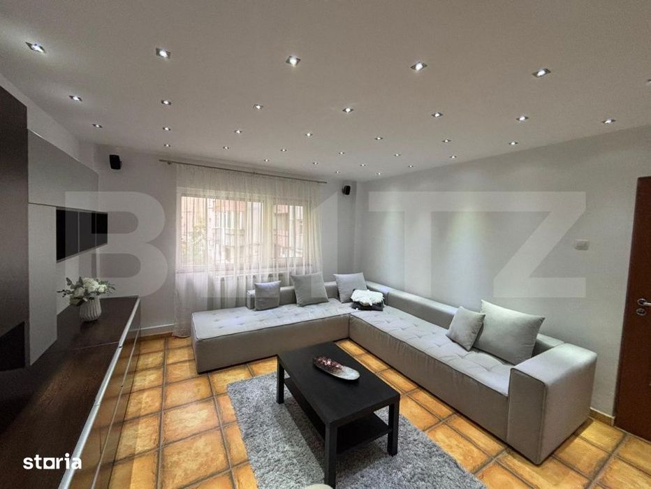 Apartament cu 3 camere, 75 mp, an 1990, zona Cantacuzino