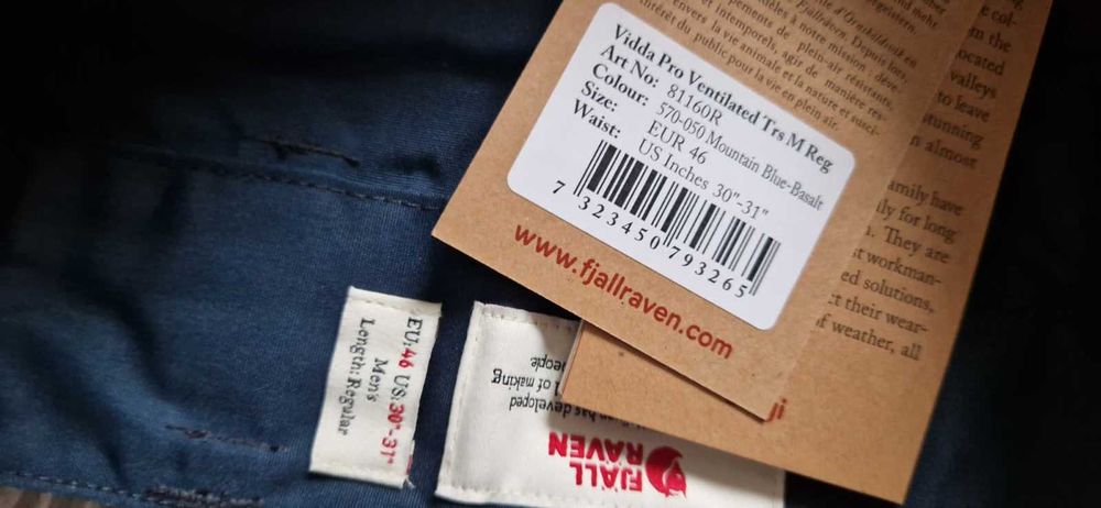 Pantaloni Fjallraven masura 46 vidda pro vanatoare pescuit hiking tura