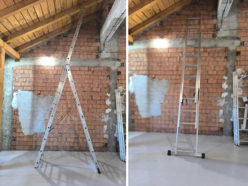 Стълба алуминиева  секционна 3х9 6,44м