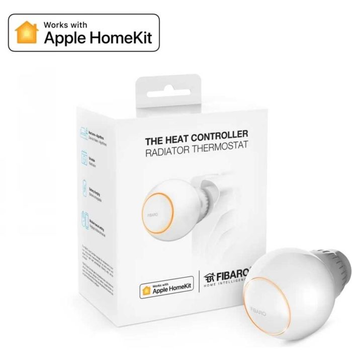 FIBARO FGBHT-001 HK ZWE Supapa radiatorului Compatibil cu HomeKit alb