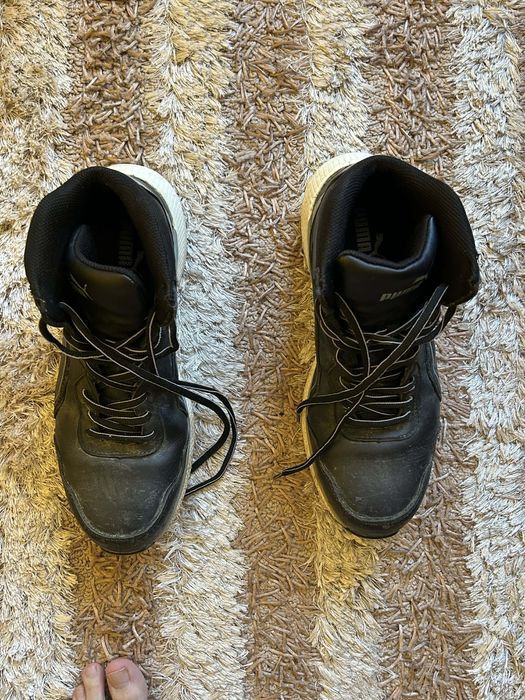 Работни обувки Пума олекотени сейфти ,олекотени с мека платформа, естествена кожа, което не пропуска вода