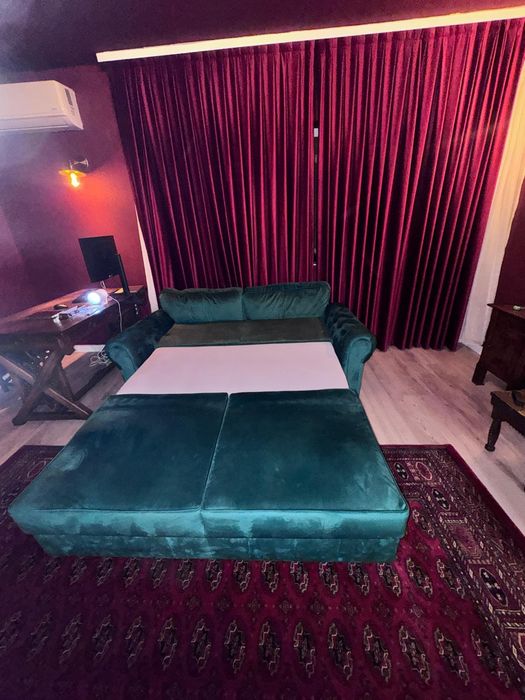 Set Canapea Extensibila + Fotoliu Smarald