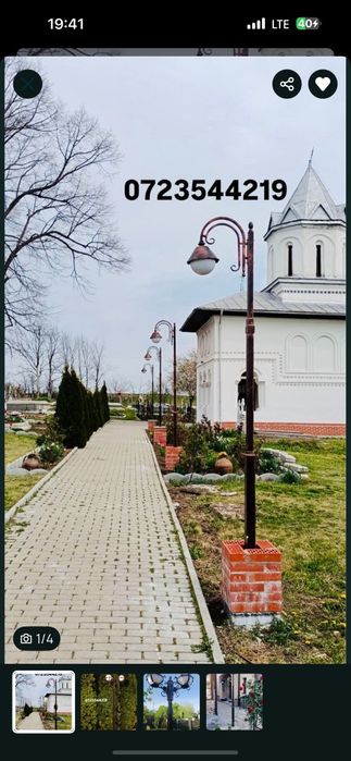 Stâlpi iluminat grădină