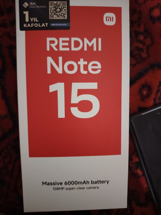 Telefon sotiladi Redme Note 15  holati a'lo, 2 kun oldin sotib olingan