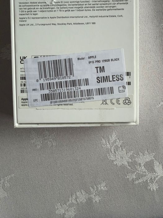 iPhone 15 pro 128 gb Black