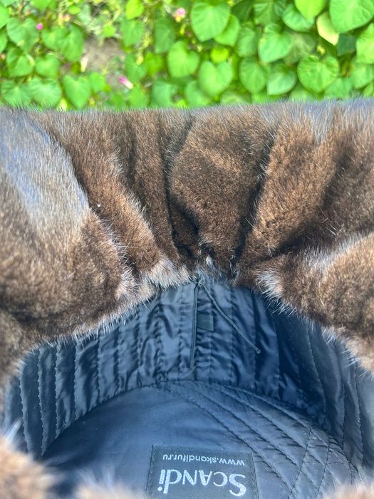 Норковая шапка мужская