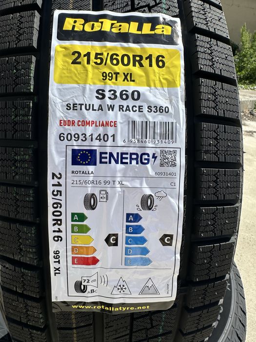 Нови Зимни Гуми ROTALLA SETULA W RACE S360 215/60R16 99T XL 2156016