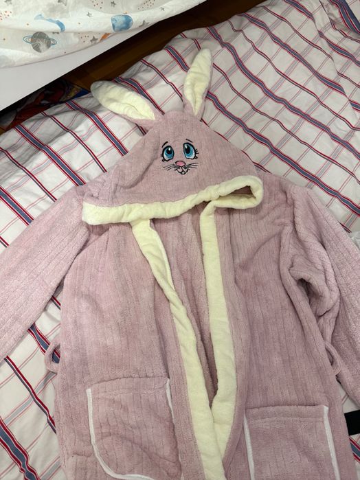 Детский халат теплый